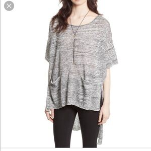 Free people Melange Light Bright High-Low Sweater